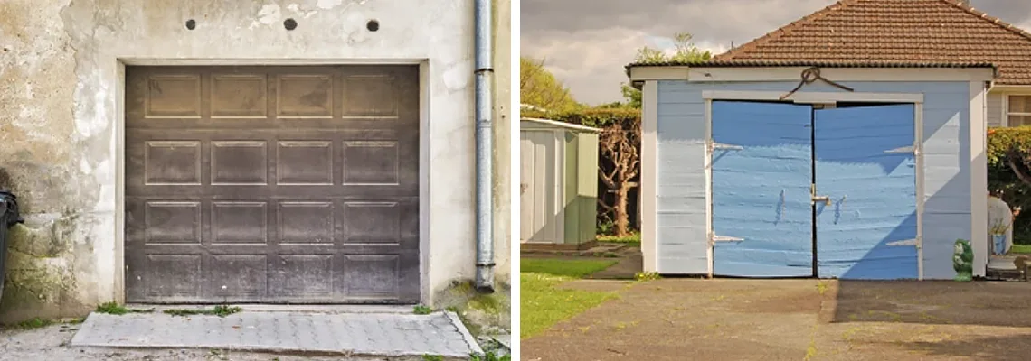 Rotten Steel Garage Door Repair in Harvey, Illinois